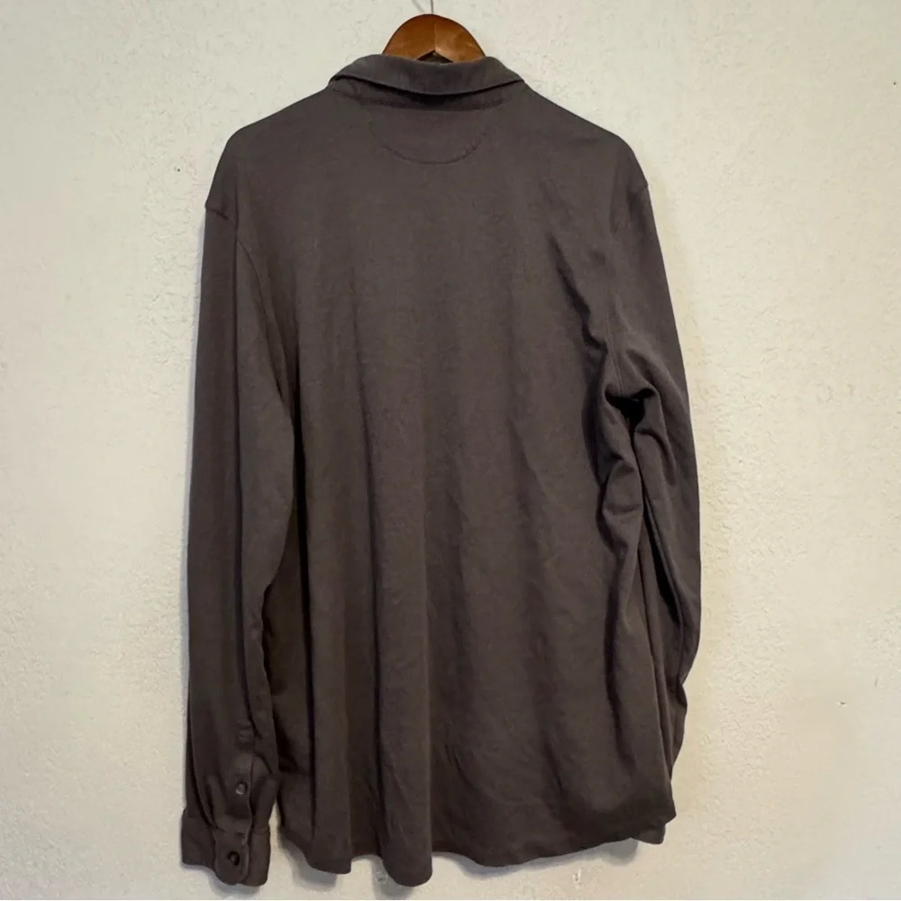 Banana Republic Luxury Tough Gray Long Sleeve Button Down Shirt